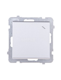 SONATA Łącznik schodowy srebro mat ŁP-3R/m/38