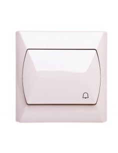 AKCENT Przycisk /dzwonek/ beżowy ŁP-6A/01