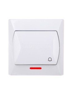 AKCENT Przycisk /dzwonek/ z podświetleniem biały ŁP-6AS/00