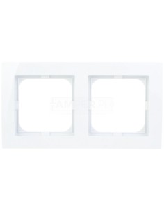AS Ramka podwójna biała R-2G/00