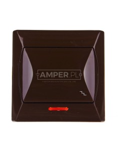 AKCENT Łącznik schodowy z podświetleniem brązowy ŁP-3AS/24