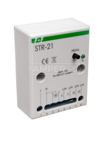 STR Sterownik rolet 230V biały 50-60Hz śruba STR-21