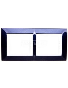 Unica Plus Ramka podwójna pionowa blekit indygo MGU6.004V.842