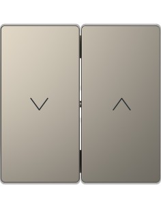 Merten System D Plakietka łącznika żaluzjowego nikiel MTN3855-6050