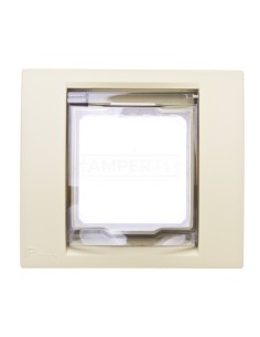 Unica Plus Ramka pojedyncza IP44 zieleń oliwkowa MGU61.002.863