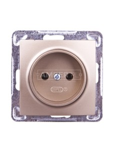 IMPRESJA Gniazdo pojedyncze b/u złoty metalik GP-1Y/m/28