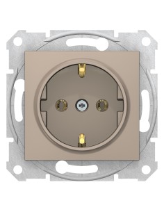 Sedna Gniazdo pojedyncze z/u SCHUKO satyna SDN3000568