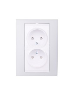 Unica Plus Gniazdo podwójne b/u z przesłonązieleń brylantowa MGU63.063.870