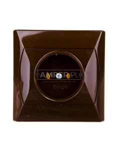 AKCENT Gniazdo pojedyncze b/u brązowe GP-1A/24