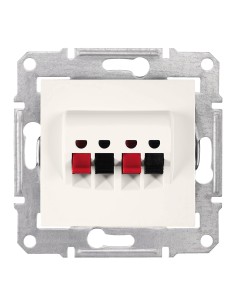 Sedna gniazdo głośnikowe uniwersalne krem SDN5400123 2