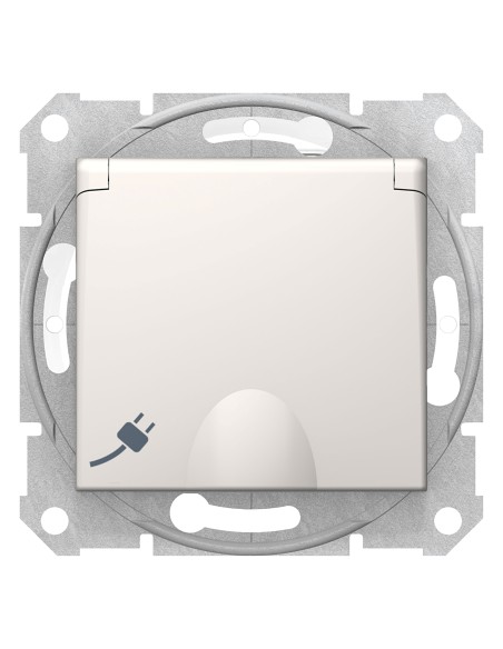 Sedna gniazdo hermetyczne 2p+z IP44 krem SDN2800323