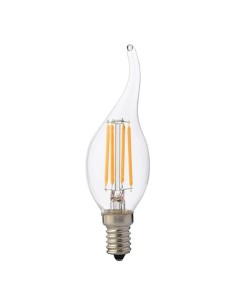 Żarówka LED świeczka E14 4W 320lm  FLAME FILAMENT biała ciepła 02996 - hurtownia elektryczna Amper.pl 2