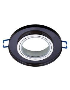 Oprawa MR16 GU10 SELENA C czarna/chrom szkło IDEUS STRUHM 03599 2