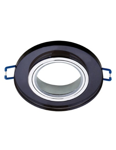 Oprawa MR16 GU10 SELENA C czarna/chrom szkło IDEUS STRUHM 03599