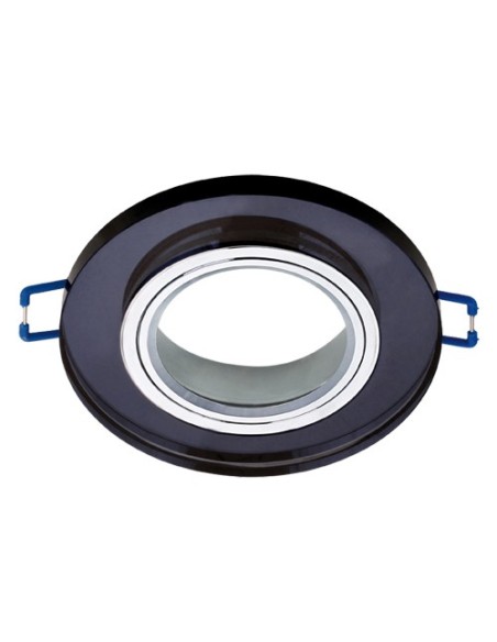 Oprawa MR16 GU10 SELENA C czarna/chrom szkło IDEUS STRUHM 03599