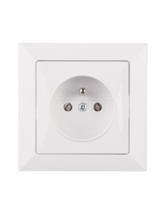 OPAL Gniazdo pojedyncze z/u białe GPt-16 Op