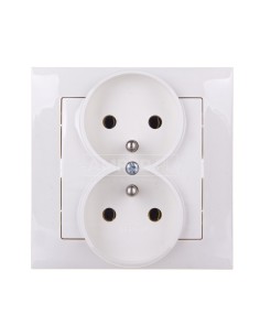 IMPRESJA Gniazdo podwójne z/u ecru GP-2YZ/27