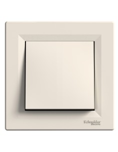 Asfora Łącznik dwubiegunowy (zacisk śrubowy) z ramką, kremowy EPH0200323 Schneider 2