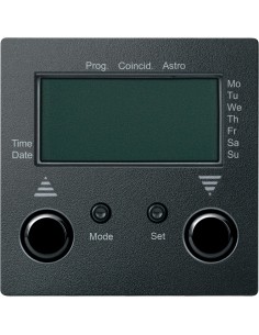 Łącznik czasowy żaluzjowy z przyłączem czujnika, antracyt, system M Merten MTN586714 Schneider 2