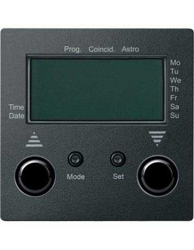 Łącznik czasowy żaluzjowy z przyłączem czujnika, antracyt, system M Merten MTN586714 Schneider