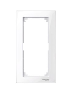 Merten, Ramka M-Plan podwójna bez poprzeczki biały active Merten MTN515825 Schneider 2