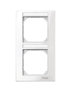 Merten, Ramka M-Plan z polem opisowym podwójna pionowa biały polarny Merten MTN513219 Schneider 2