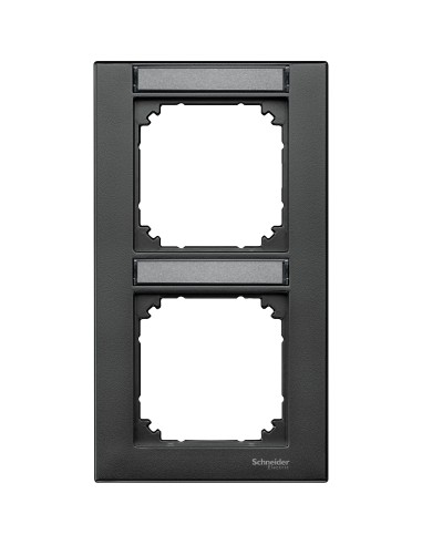 Merten, Ramka M-Plan z polem opisowym podwójna pionowa antracytowy Merten MTN476214 Schneider