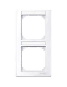 Merten, Ramka M-Smart z polem opisowym podwójna pionowa biały active Merten MTN470225 Schneider 2