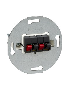 Merten, Mechanizm gniazda głośnikowego podwójne antracytowy Merten MTN467014 Schneider 2