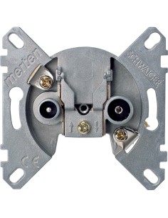 Merten, Mechanizm gniazda telewizyjnego r/tv+sat końcowe Merten MTN466099 Schneider 2