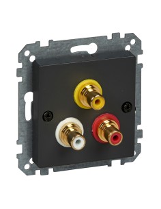 Gniazdo wtykowe złącza audio/wideo, antracyt, system M Merten MTN4351-0414 Schneider 2