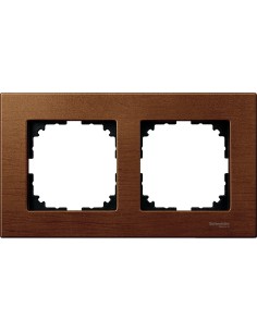 Merten, Ramka M-Elegance Drewno podwójna wiśnia Merten MTN4052-3472 Schneider 2