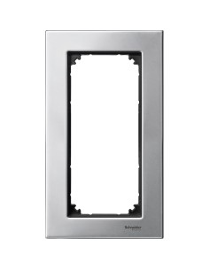 Merten, Ramka M-Elegance metal podwójna bez poprzeczki srebrny platynowy Merten MTN403860 Schneider 2