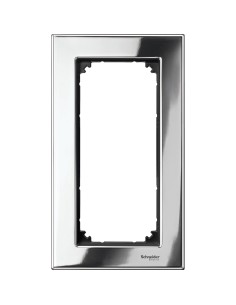 Merten, Ramka M-Elegance metal podwójna bez poprzeczki chrom Merten MTN403839 Schneider 2