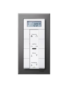 Merten, Ramka M-Elegance metal podwójna bez poprzeczki szary metaliczny Merten MTN403814 Schneider 2