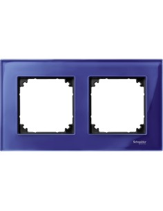Merten, Ramka M-Elegance szkło podwójna szafirowy Merten MTN4020-3278 Schneider 2