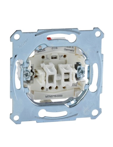 Merten, Mechanizm łącznika żaluzjowego zacisk bezśrubowy 250VAC 10A Merten MTN3715-0000 Schneider
