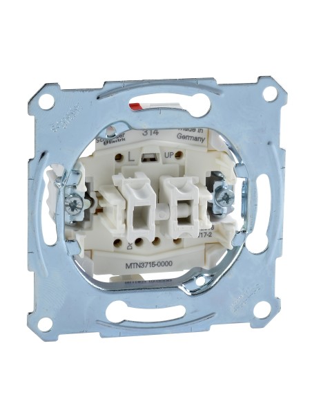 Merten, Mechanizm łącznika żaluzjowego zacisk bezśrubowy 250VAC 10A Merten MTN3715-0000 Schneider