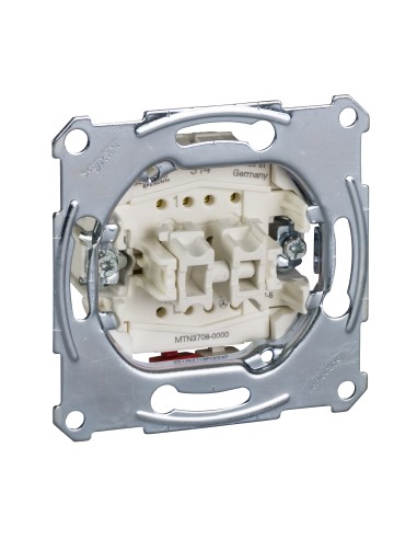 Mechanizm łączn. wentylatora, 1-bieg., p/t, 10AX, AC 250 V, b.śrub. Merten MTN3708-0000 Schneider