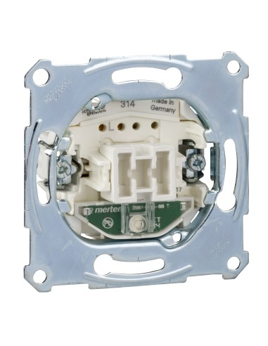 Mechanizm łączn. pojedyn., 1-bieg. z sygn. zał., p/t, 16AX, AC 250 V, b.śrub. Merten MTN3601-0000 Schneider