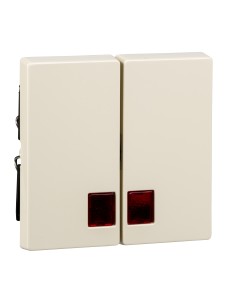 Merten, Klawisz System M podwójny duże okienko czerwone kremowy Merten MTN3456-0344 Schneider 2