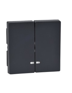 Merten, Klawisz System M podwójny z okienkiem sygnalizacyjnym antracytowy Merten MTN3420-0414 Schneider 2