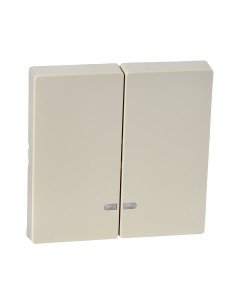 Merten, Klawisz System M podwójny z okienkiem sygnalizacyjnym kremowy Merten MTN3420-0344 Schneider 2