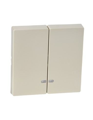 Merten, Klawisz System M podwójny z okienkiem sygnalizacyjnym kremowy Merten MTN3420-0344 Schneider