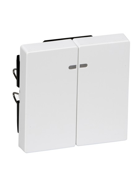 Merten, Klawisz System M podwójny z okienkiem sygnalizacyjnym biały active Merten MTN3420-0325 Schneider