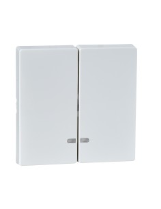 Merten, Klawisz System M podwójny z okienkiem sygnalizacyjnym biały polarny Merten MTN3420-0319 Schneider 2