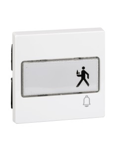 Klawisz z polem opisowym i oznaczeniem "dzwonek", biały active, połysk, system M Merten MTN3365-0325 Schneider 2