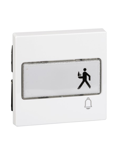 Klawisz z polem opisowym i oznaczeniem "dzwonek", biały active, połysk, system M Merten MTN3365-0325 Schneider