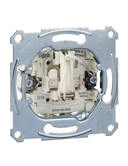 Mechanizm łącz. pociąganego 1poz., 2-bieg., p/t, 10AX, AC 250 V, b.śrub. Merten MTN3182-0000 Schneider