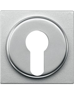 Merten, Płytka centralna System M łącznika na klucz dwupołożeniowy aluminiowy Merten MTN318160 Schneider 2